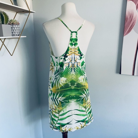 Alice + Olivia • Fierra T-Back Mini Dress in Sunburst Palm • SZ XS • Retail $275 - Picture 11 of 12